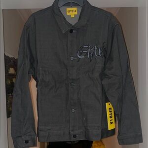 GFTD LA Felix Gray Men's Denim Shirt-Jacket-Size L-NWT